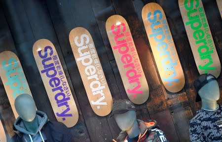 FILE PHOTO: A window display is seen at a Superdry store in London