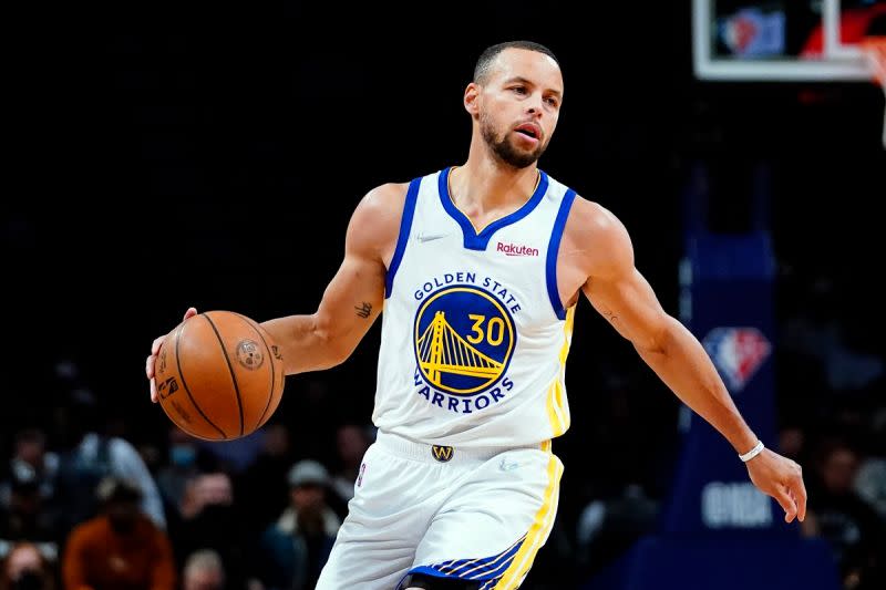 ▲剛傷癒歸隊的金州勇士球星Stephen Curry再次從板凳出發。（圖／美聯社／達志影像）