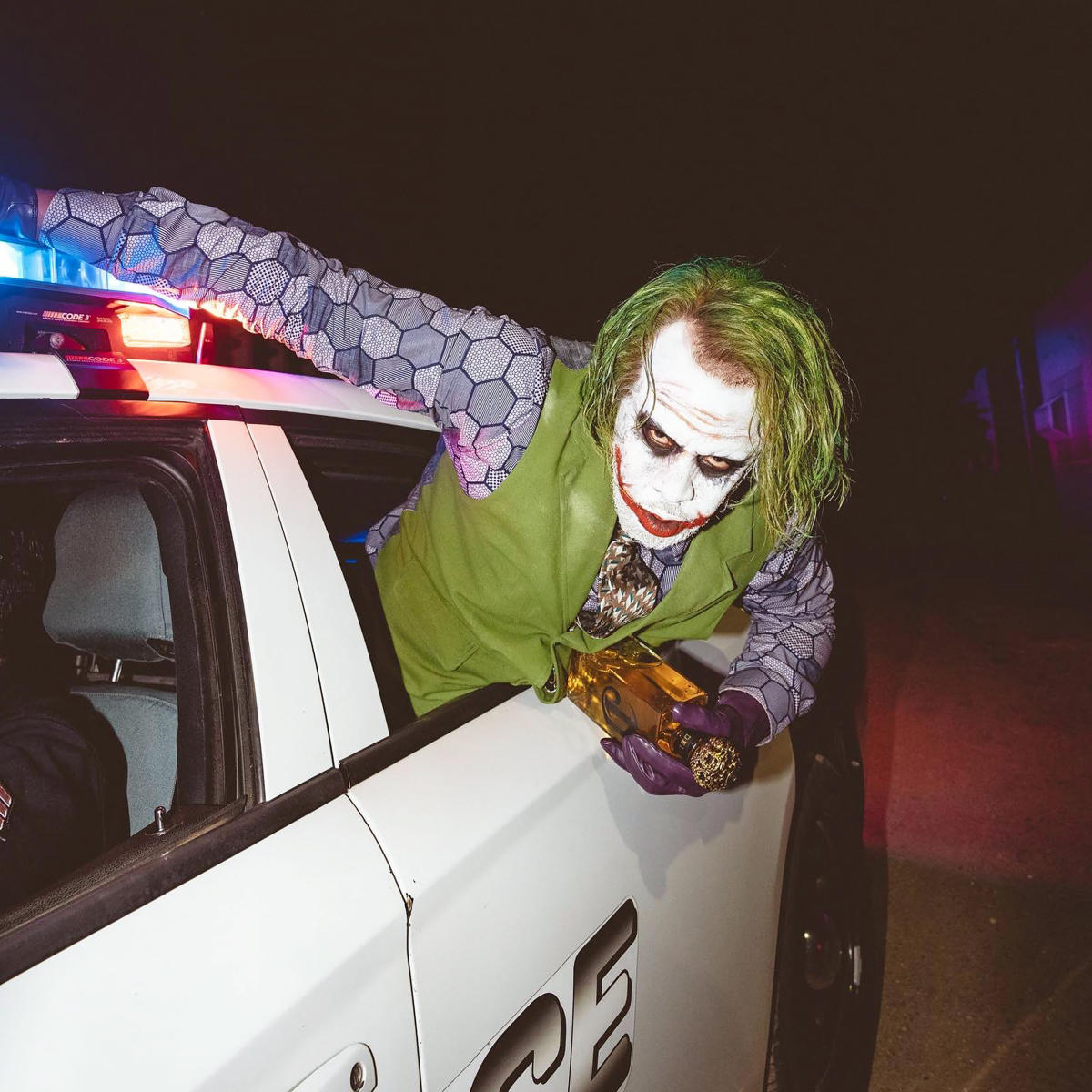 Diddy Dressed As Heath Ledgers Joker This Halloween 