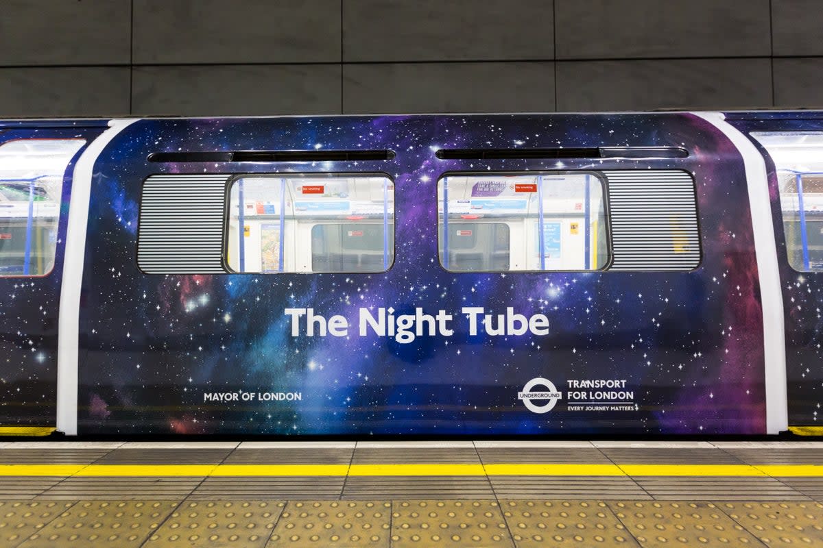 The Night Tube covers five of the Underground’s 11 lines, as well as the Overground’s East London line.  (TfL)