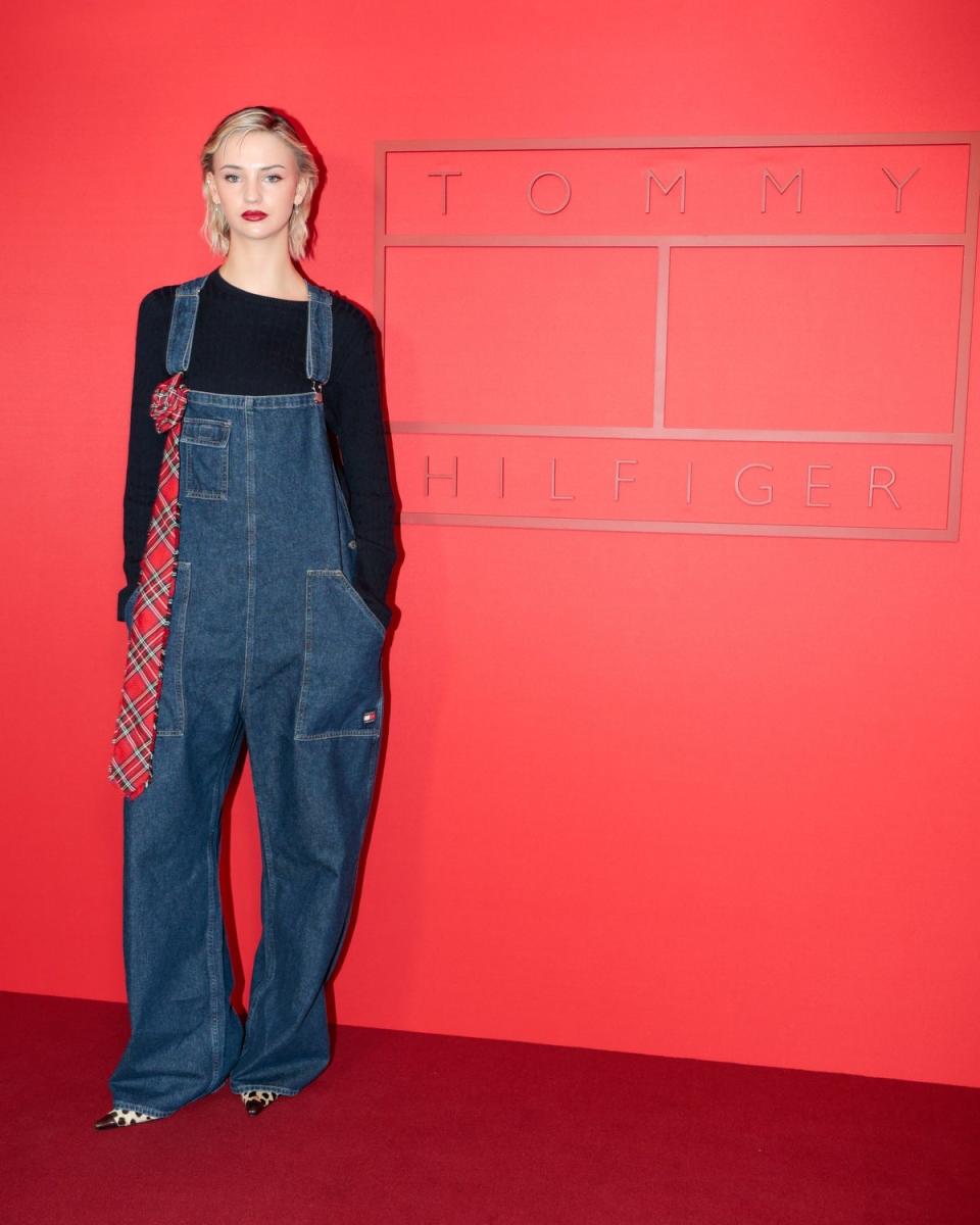 Mia Regan at the Tommy Hilfiger show (Rob Berry/BFA.com)