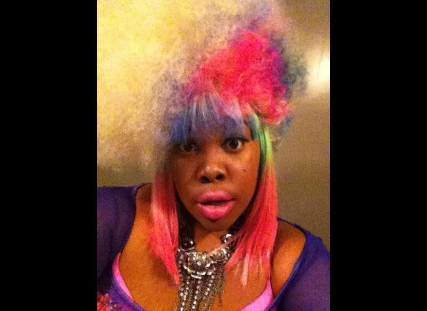 "Glee" star Amber Riley channeled her inner Nicki Minaj for Halloween this year.