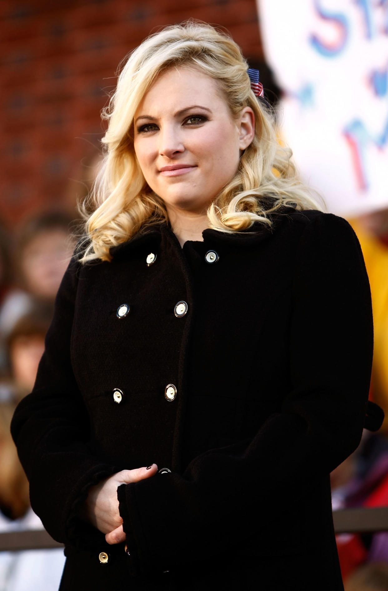 DEFIANCE, OH - OCTOBER 30:  Meghan McCain, daughter of Republican presidential nominee Sen. John McCain (R-AZ), attends a campaign rally at Defiance Junior High School October 30, 2008 in Defiance, Ohio. With less than a week before the U.S. presidential election, McCain launched a two-day bus tour of the swing state of Ohio, where some polls show his opponent, Democratic presidential nominee Sen. Barack Obama (D-IL) leading by nine points.  (Photo by Chip Somodevilla/Getty Images)