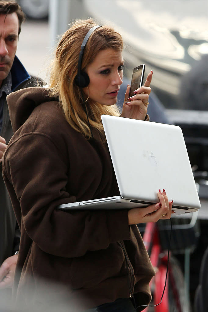 Spotted on Set October 2009 Blake Lively