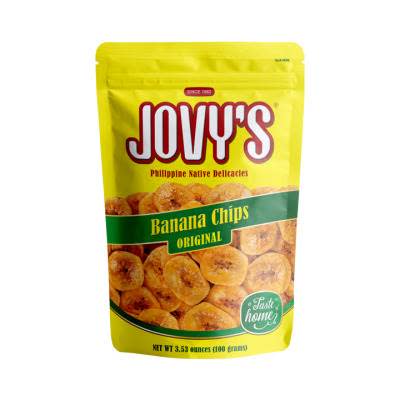 JOVY'S 香蕉脆片。圖片來源：JOVY'S 官網