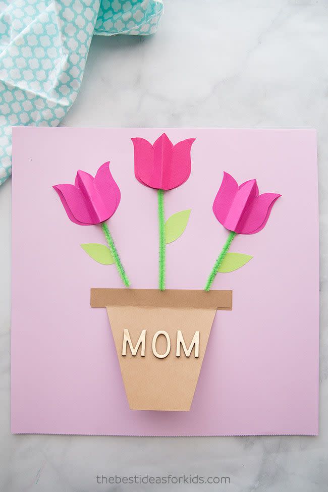 28) Tulip Mother's Day Card