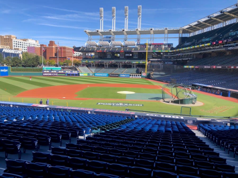 Progressive Field postseason ready, FOX 8 photo