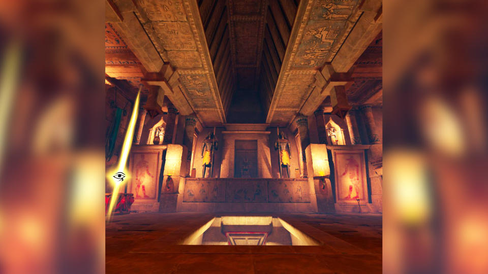 A screenshot from Asgard's Wrath 2 running on a Meta Quest 3