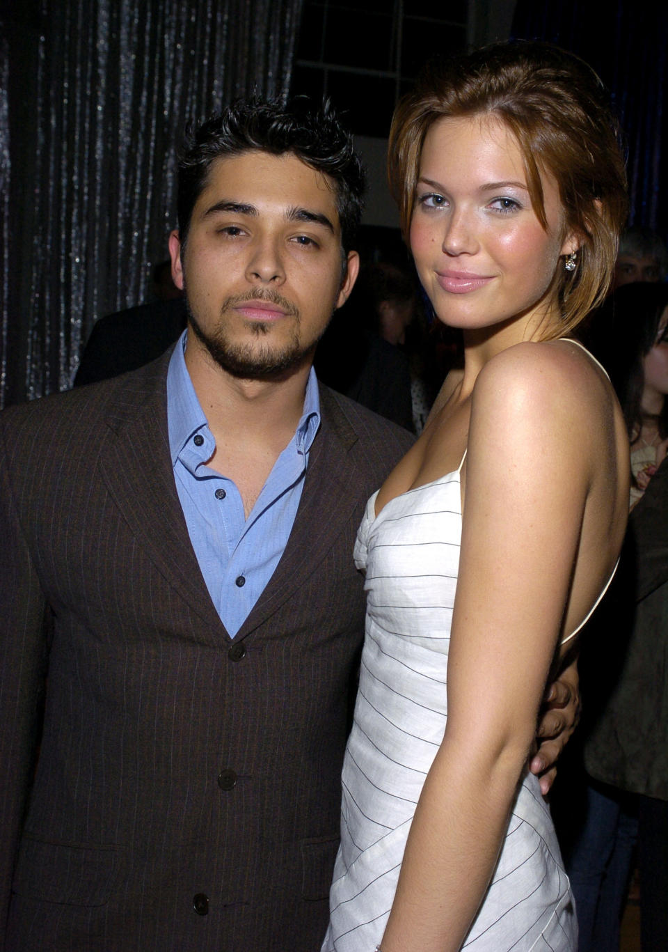 Wilmer Valderrama and Mandy Moore at a party together