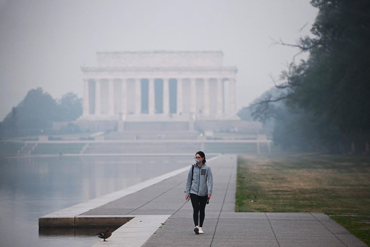 Washington DC Smog Haze MANDEL NGAN/AFP via Getty Images