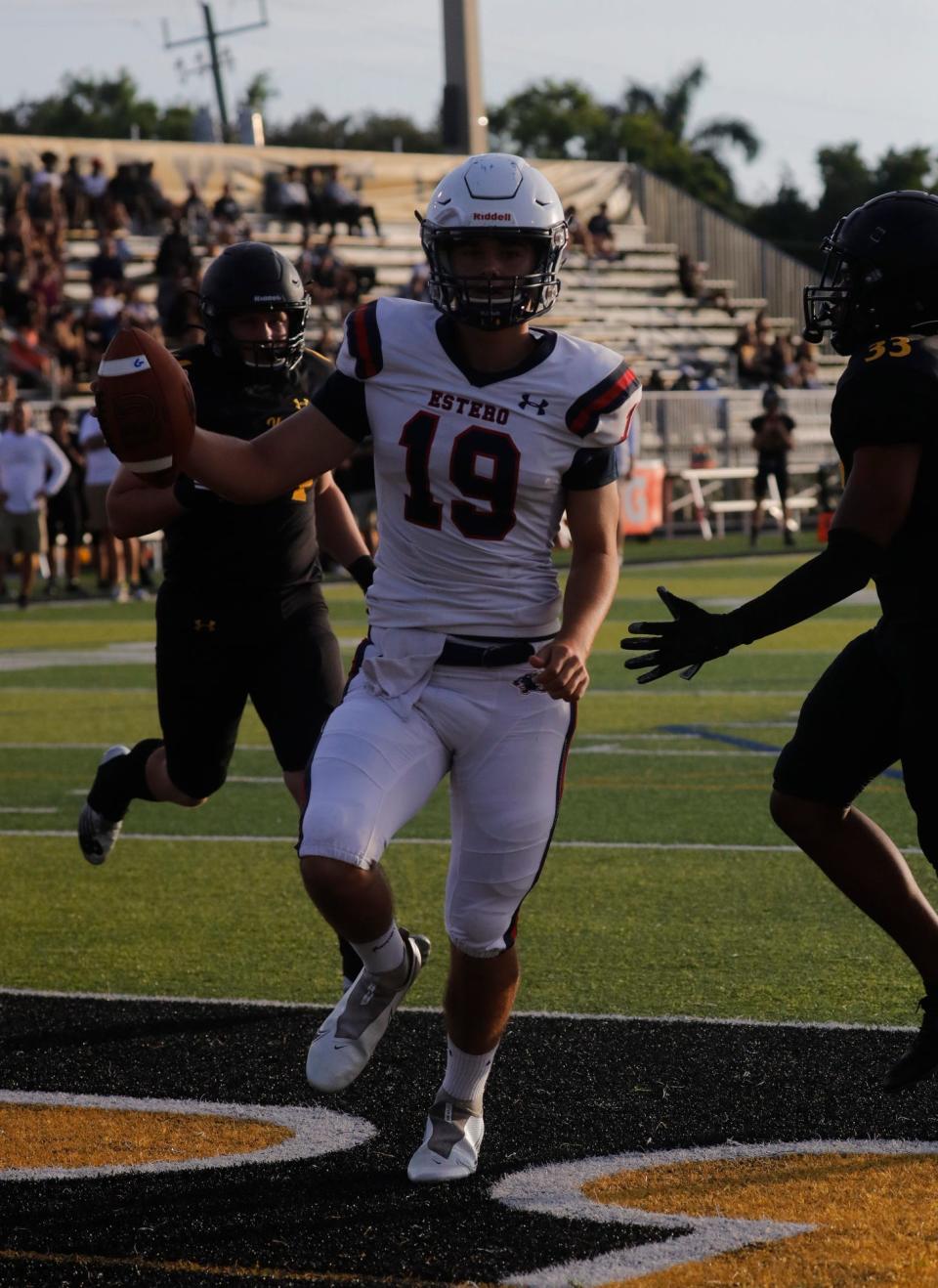 Estero visited Bishop Verot High School for a Spring football matchup on Friday, May 27, 2022.