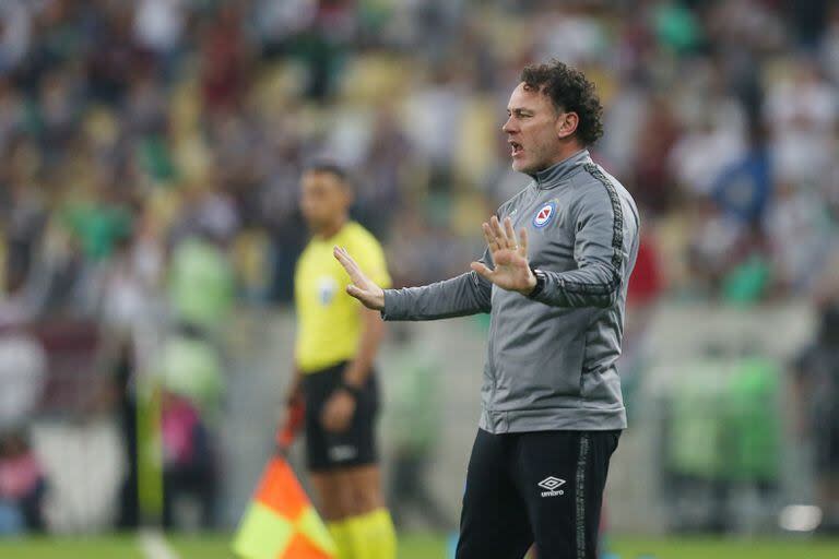 Gabriel Milito, durante su etapa en Argentinos Juniors, su último club