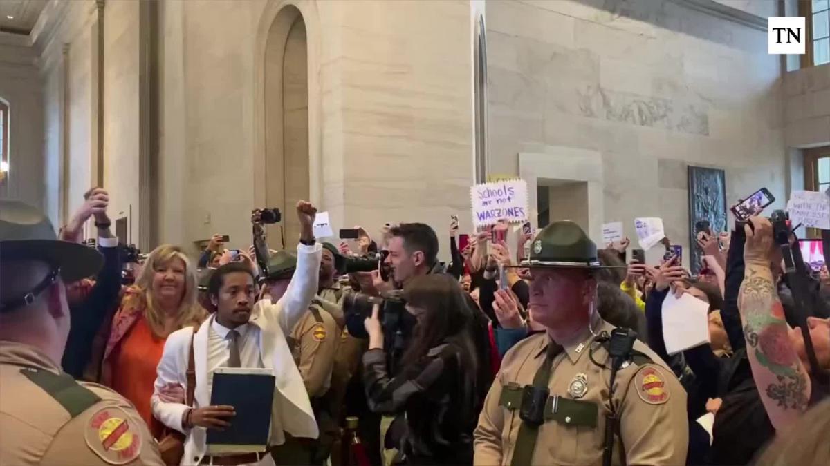 The 'Tennessee three' arrive in the Capitol ahead of expulsion vote