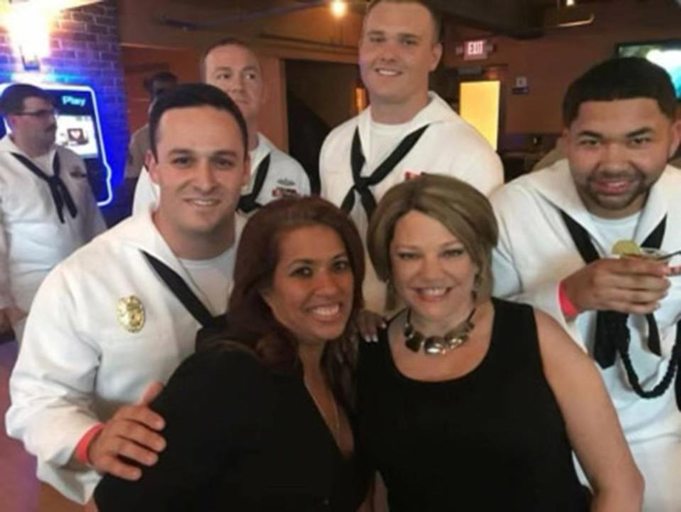 The sailors in town for Fleet Week are “here for a little bit of time and they’re providing a service to the U.S. so you want to make sure they’re having a good time in New York City,” said Lisa Torrens (left). Single and the City