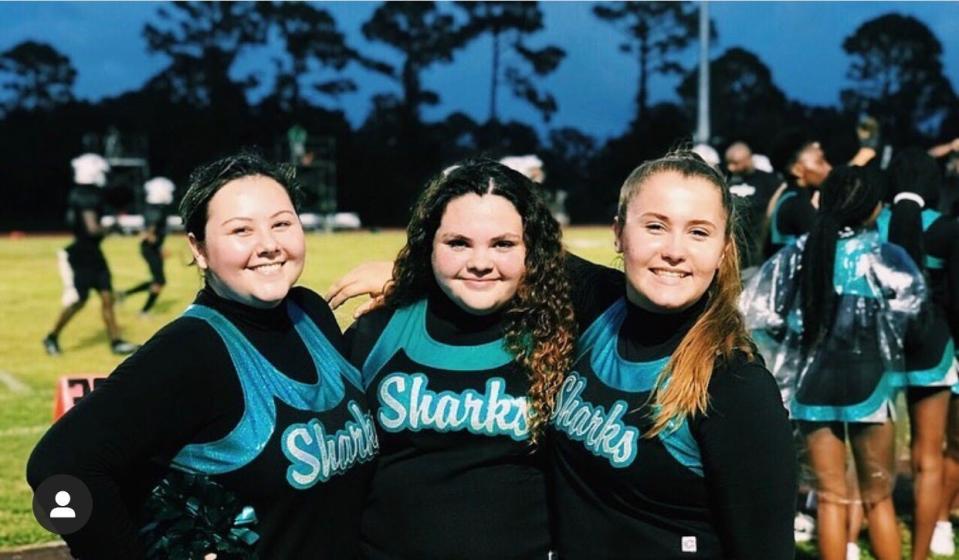 Atlantic High School senior Ashley Sturla, center, said she thought her last year of high school would be like a movie. Instead, it’s more like a nightmare as she waits to hear if she’ll be able to participate in traditional rites of passage like graduation.