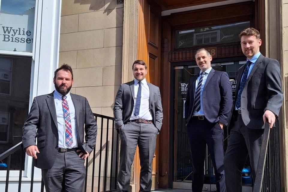 Paul McDougall, Alexander Hogg, Craig Allison and Rory McCall of Wylie &amp; Bisset &lt;i&gt;(Image: Wylie &amp; Bisset)&lt;/i&gt;