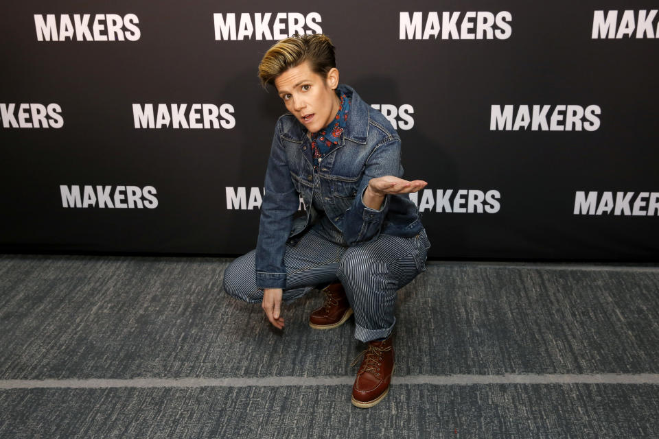 LOS ANGELES, CALIFORNIA - FEBRUARY 10: Cameron Esposito attends The 2020 MAKERS Conference at the InterContinental Los Angeles Downtown on February 10, 2020 in Los Angeles, California. (Photo by Rachel Murray/Getty Images for MAKERS)