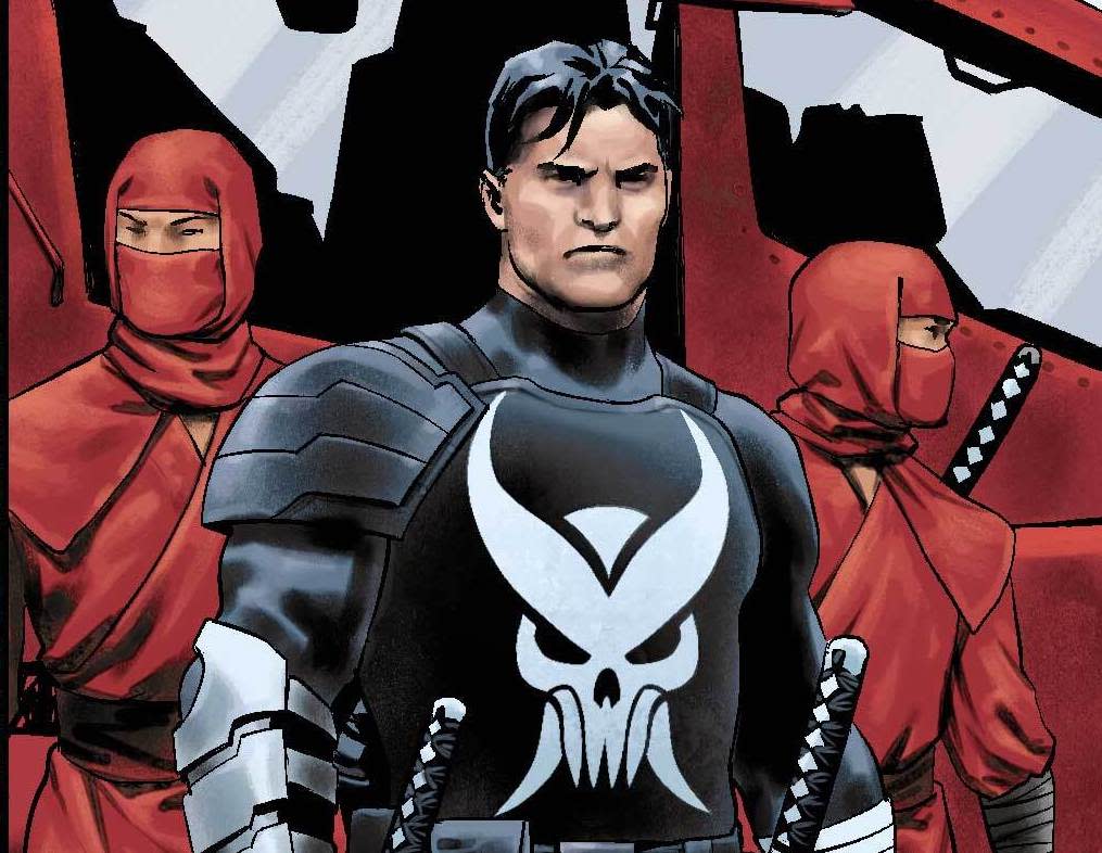 Marvel's controversial vigilante, The Punisher, is trading in his traditional Death's Head symbol in favor of a new look. (Photo: Marvel Comics)