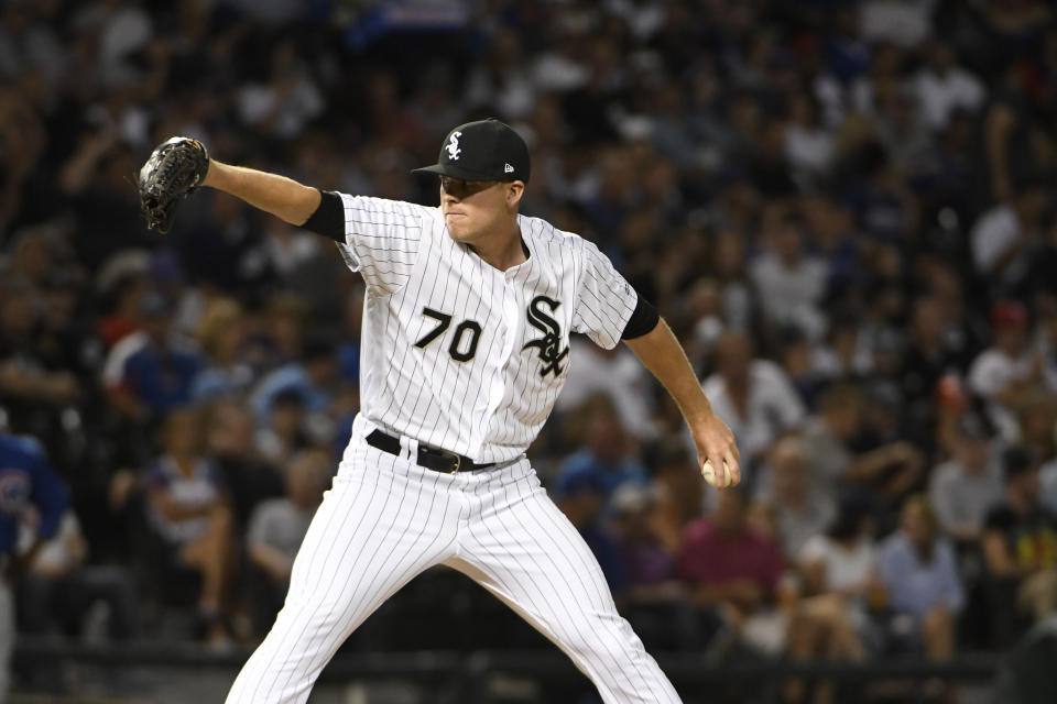 Aaron Bummer在2017就完成大聯盟初登板。（MLB Photo by David Banks/Getty Images）