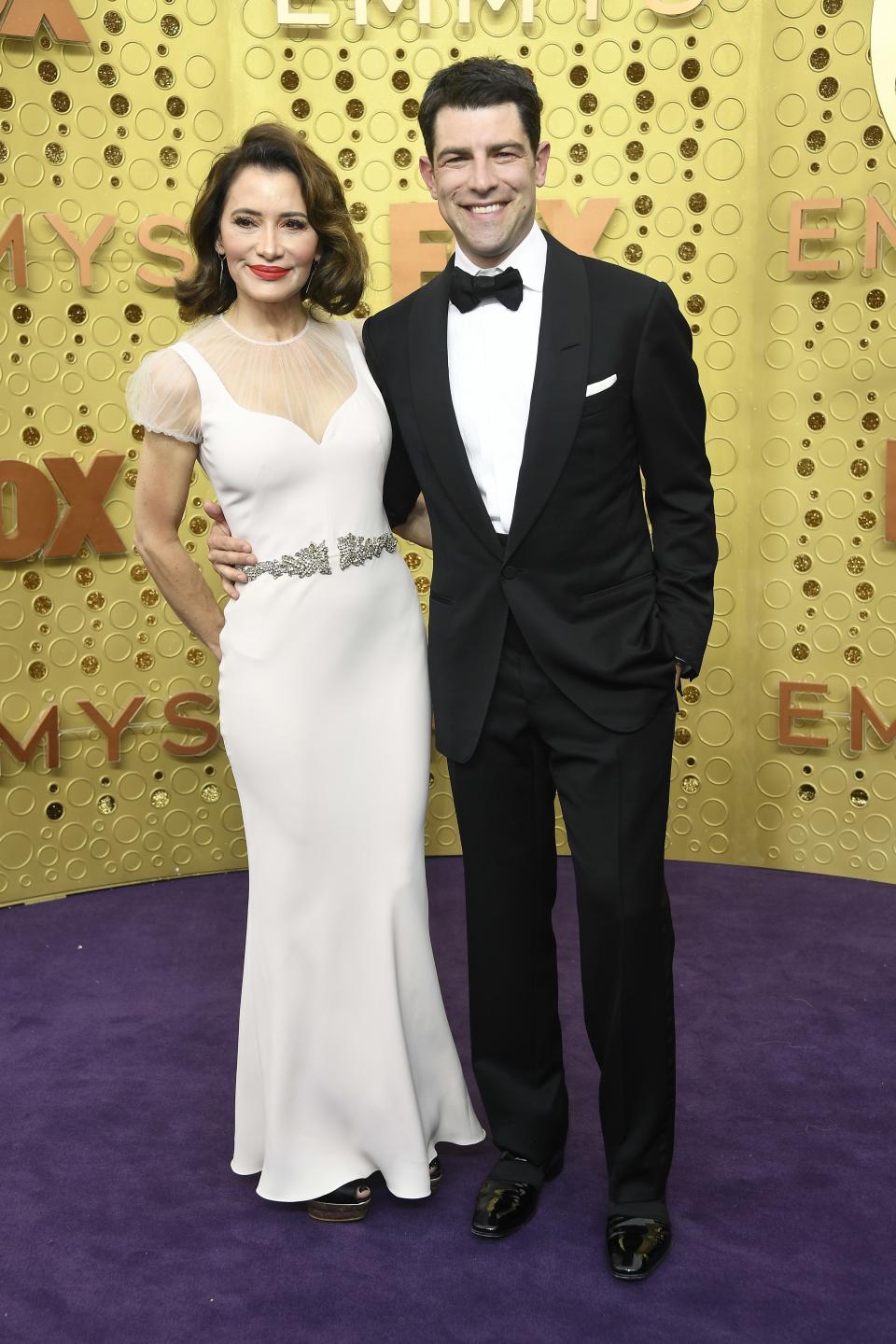 <h1 class="title">Tess Sanchez and Max Greenfield</h1><cite class="credit">Photo: Getty Images</cite>