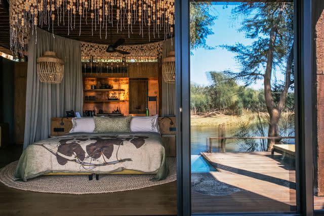 <p>Khadija Farah</p> Lolebezi, on the Zambezi River, is one of Zambia's newest—and most luxurious—safari lodges.