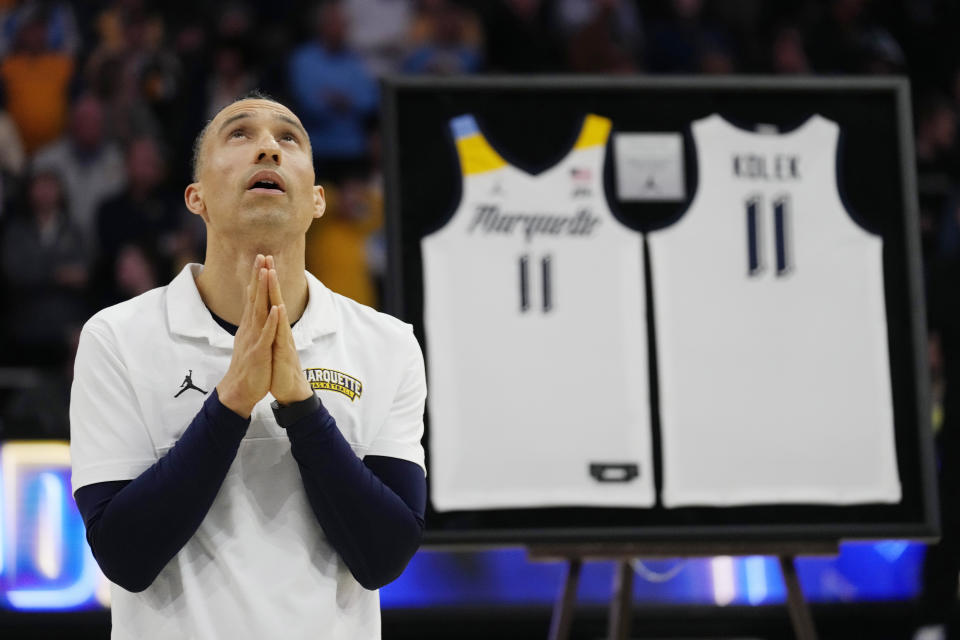 Shaka Smart and Marquette Golden Eagles have stumbled down the stretch this season due to key injuries. (Patrick McDermott/Getty Images)