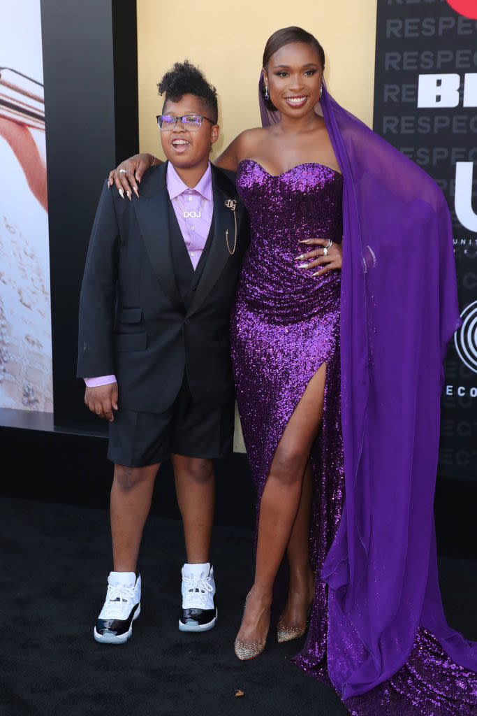 Jennifer Hudson and her son