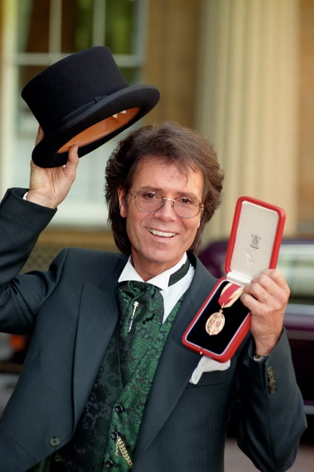 SIR CLIFF RICHARD AT BUCK HOUSE