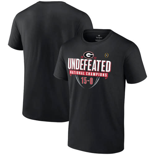 Georgia Bulldogs College Football Playoff 2022 National Champions Hometown Undefeated T-Shirt