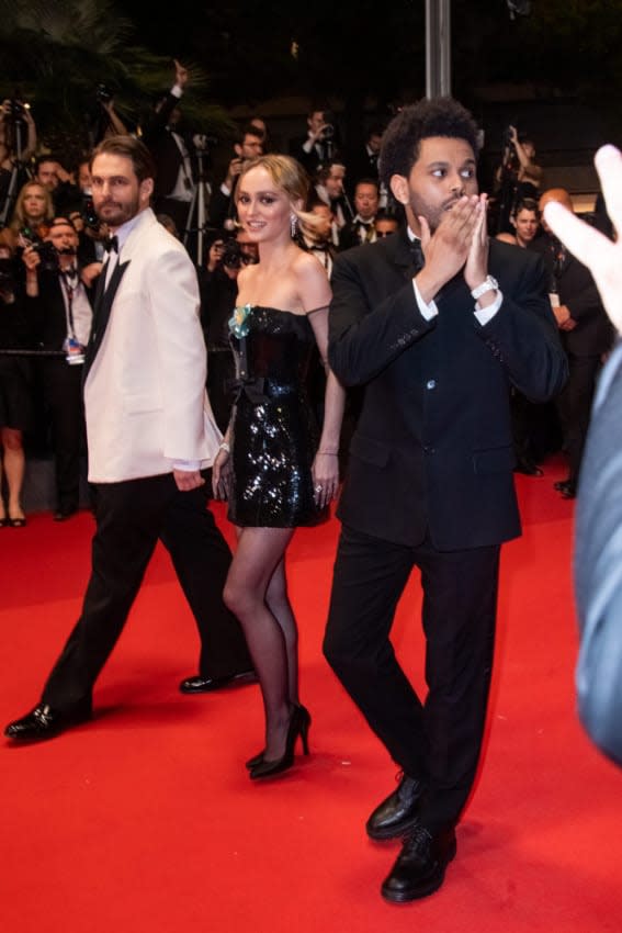 Lily Rose Depp en Cannes con The Weeknd