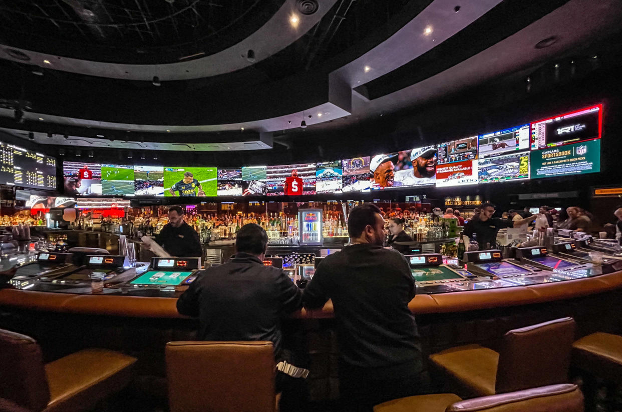 The NFL's crackdown on player sports betting continues. (Photo by George Rose/Getty Images)