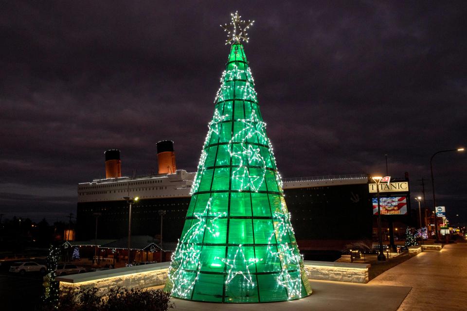 Following Branson's Christmas Tree Trail will take you from one end of the Highway 76 strip to the other.