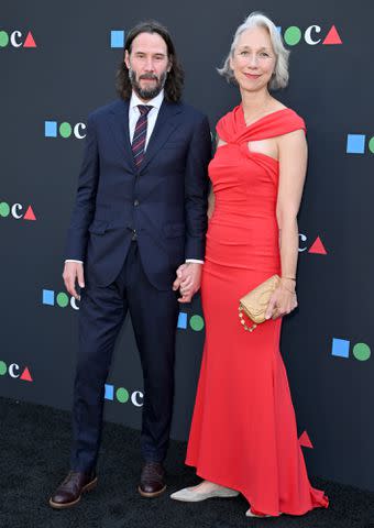 Axelle/Bauer-Griffin/FilmMagic Keanu Reeves and Alexandra Grant attend the MOCA Gala 2022