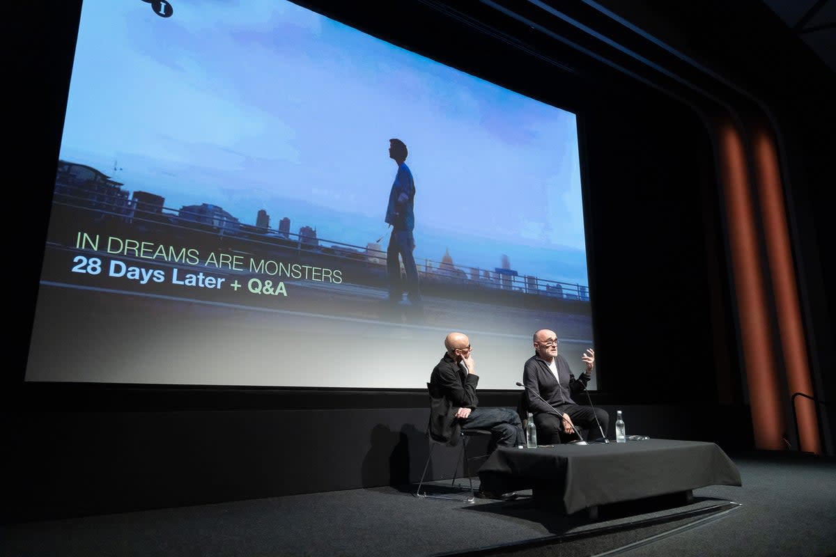 Garland and Boyle at a screening for 28 Days Later (Tim P Whitby / Getty Images)