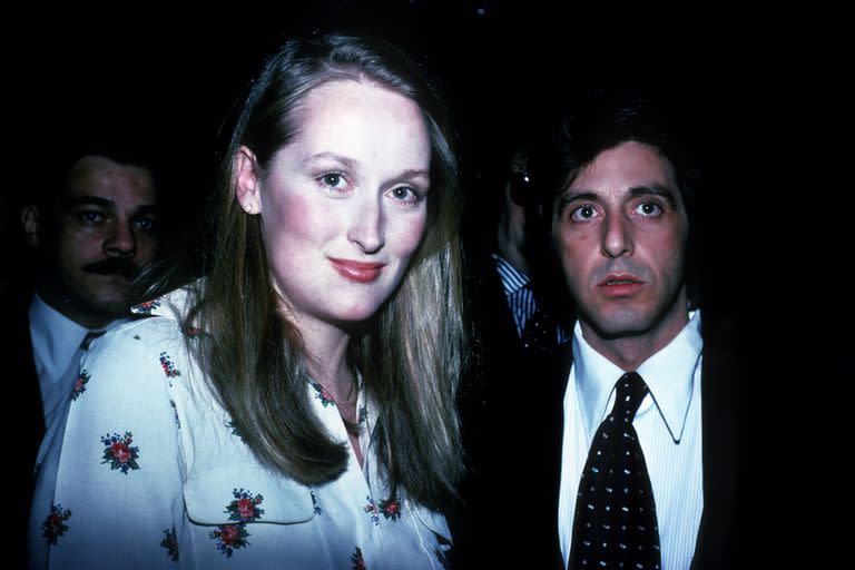 Meryl Streep and Al Pacino, fotografiados en Nueva York en los 80