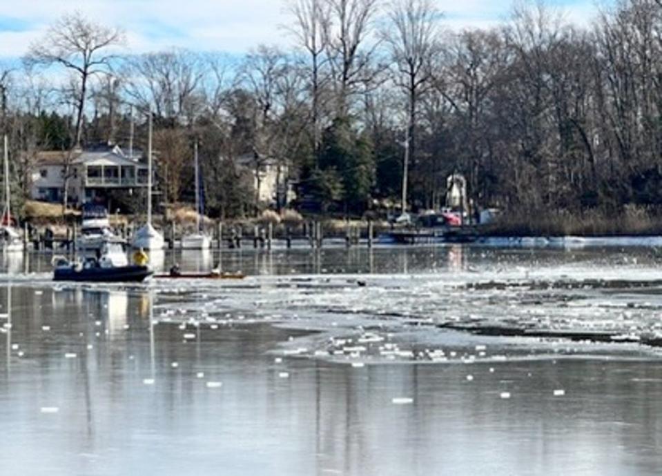 The site of the crash and daring rescue in Anne Arundel, Maryland (Anne Arundel County Fire Department)