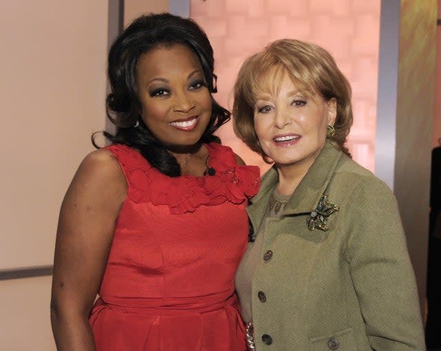 Star Jones and Barbara Walters