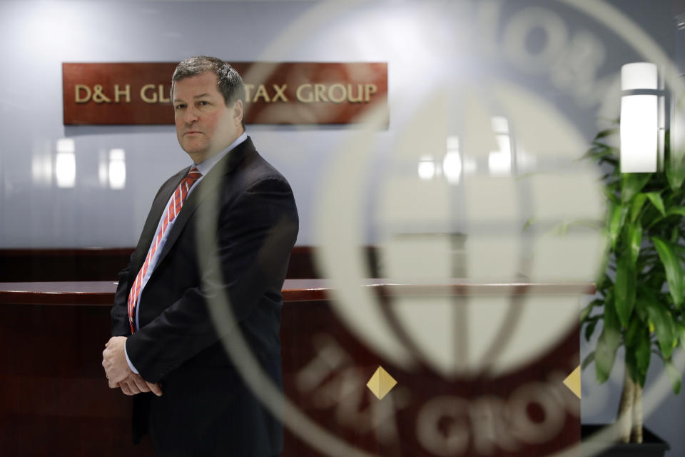 In this Thursday, Jan. 5, 2017, photo, certified public accountant Leon Dutkiewicz poses for a photograph at his office in Philadelphia. Dutkiewicz looks at intentional late tax payments as a one-shot deal, and something to be done only if a business is certain it has money coming in fairly soon after its filing deadline. (AP Photo/Matt Slocum)