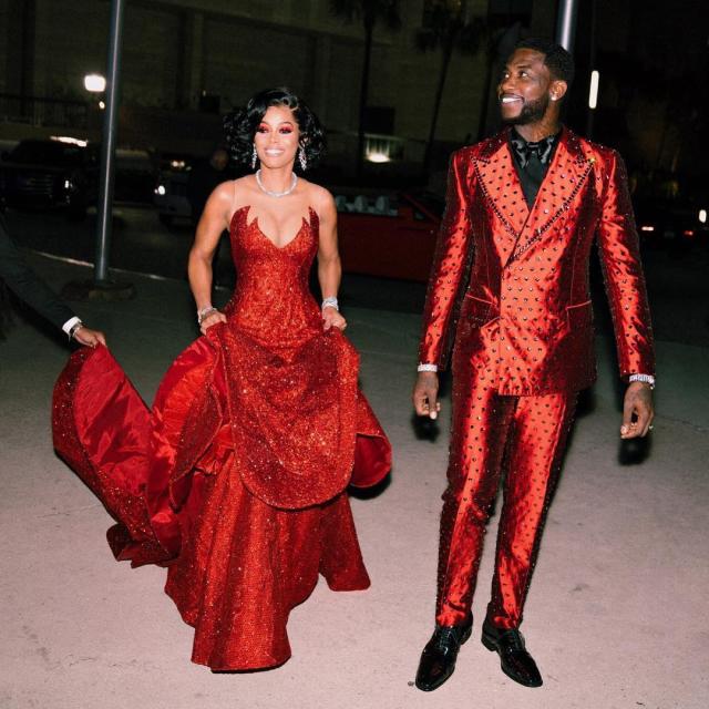 Keyshia Ka'oir Matched With Gucci Mane on Her Birthday in a Dress That  Weighed Over 100 Pounds