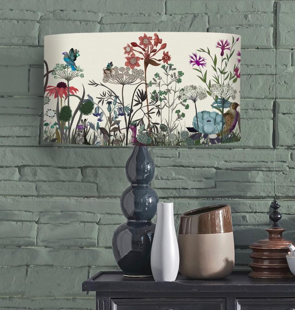 Etsy Wildflower Collection floral lamp shade