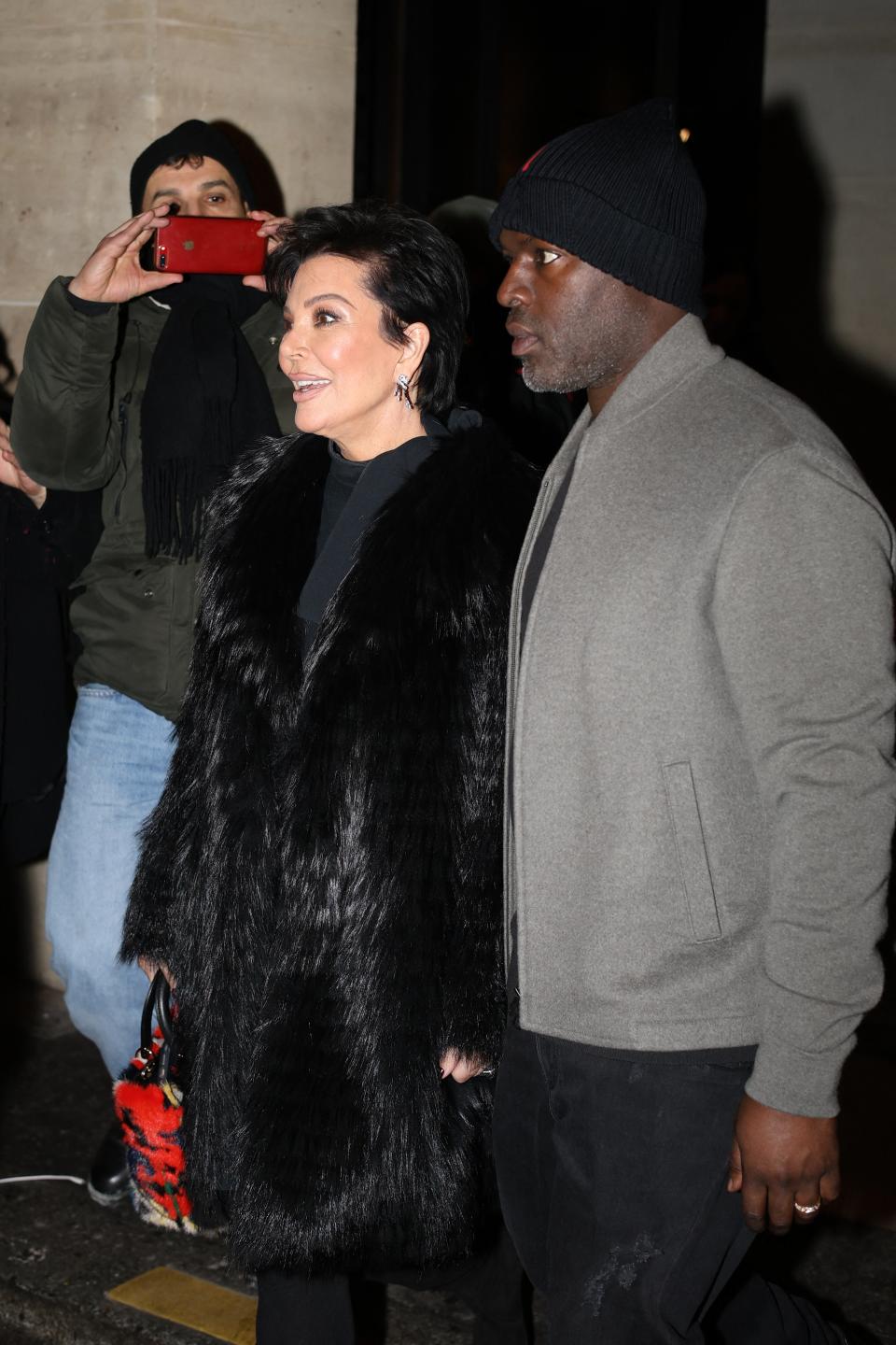 kris jenner and corey gamble have date night in paris