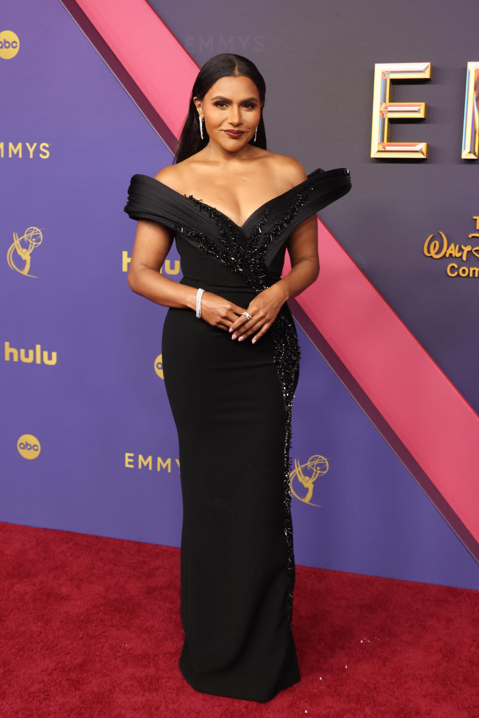 LOS ANGELES, CALIFORNIA - SEPTEMBER 15: Mindy Kaling attends the 76th Primetime Emmy Awards at Peacock Theater on September 15, 2024 in Los Angeles, California. (Photo by Amy Sussman/Getty Images)