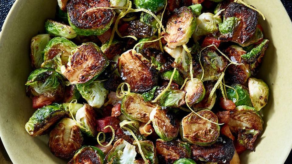 Citrus Recipes: Crispy Brussels Sprouts With Pancetta and Lemon