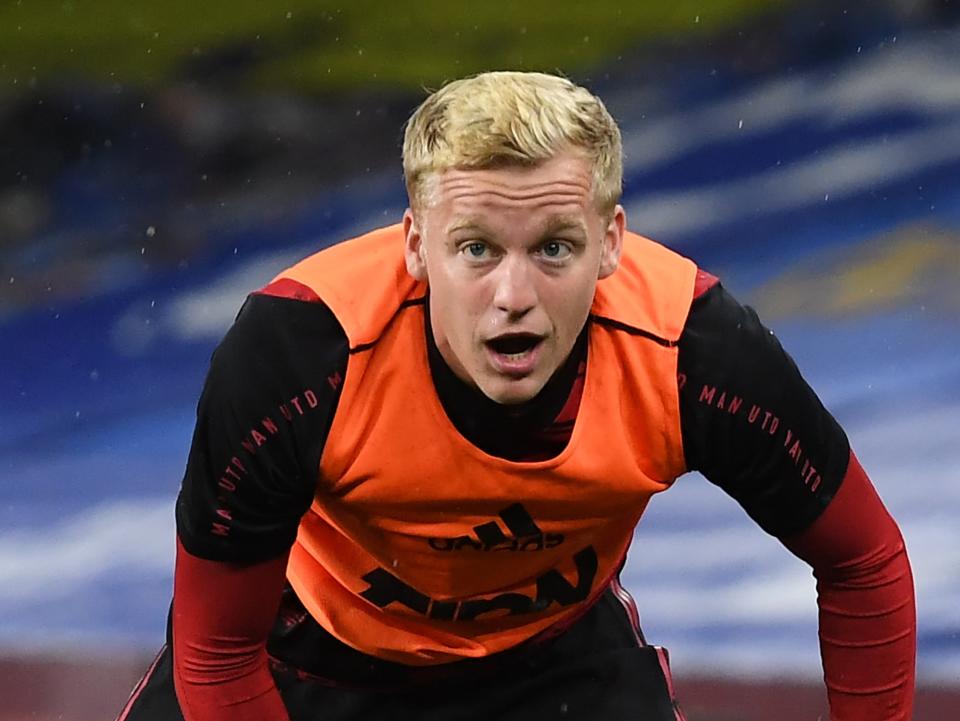 Manchester United midfielder Donny van de Beek (POOL/AFP via Getty Images)