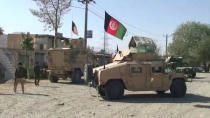 FILE PHOTO: Security Humvees gather near a site attacked by the Taliban in Wardak Province, Afghanistan, October 7, 2018. Reuters TV/via REUTERS/File Photo