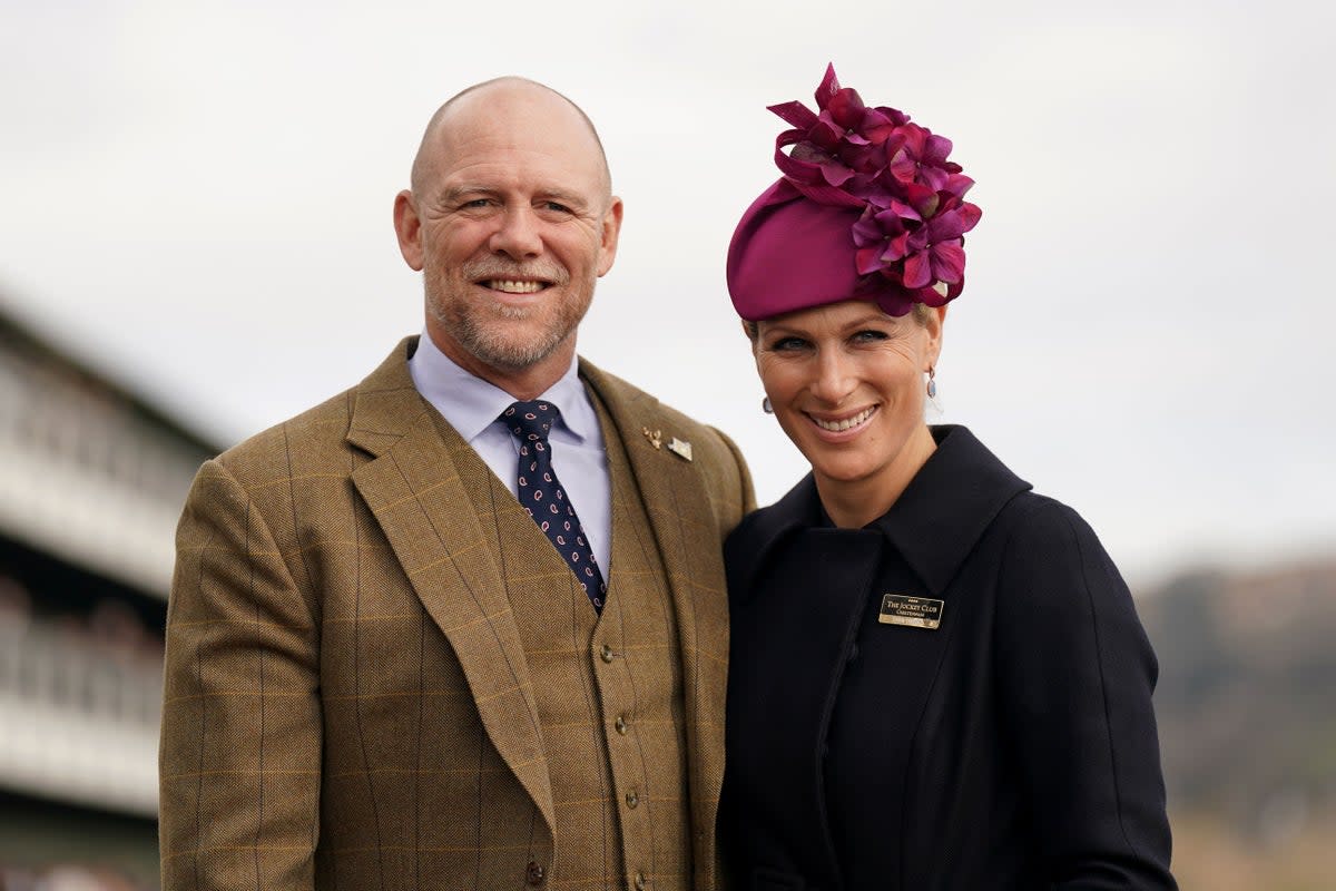 Mike and Zara Tindall (Joe Giddens/PA)