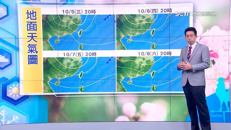 吳德榮表示，週五（7日）開始迎風面雨勢會增強。