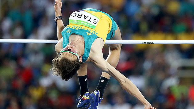 Mitchell Starc's little brother Brandon is through to the men's high jump final at his debut Olympics after clearing the required height on his final jump.