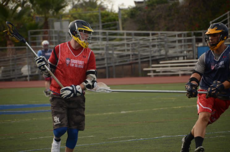 Shootout for Soliders, a summer-long series of 24-hour lacrosse games, has raised over $1 million for veterans. (Jackie Bamberger/Yahoo Sports)