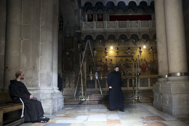 The Church of the Holy Sepulchre reopens to visitors(Mahmoud Illean/AP)